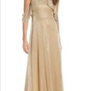 Lulu Gold Mesh Dress